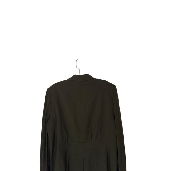 Lauren Ralph Lauren Green Wool Blend Preppy Academia Equestrian Blazer Size 12 - Picture 10 of 14